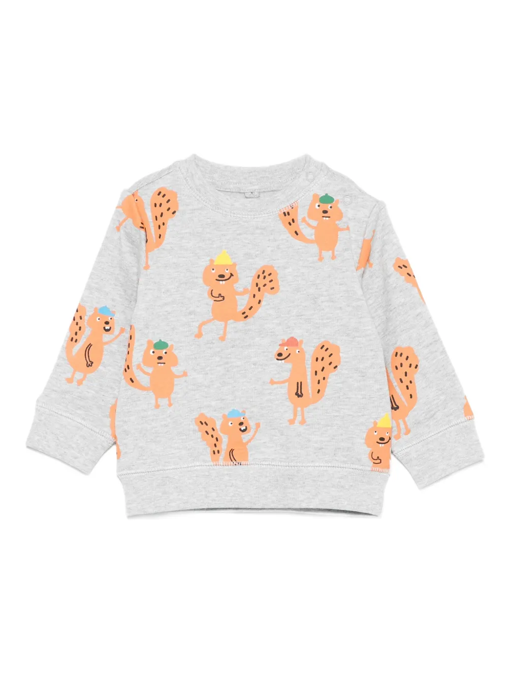 Stella McCartney Kids squirrel-print sweatshirt Grijs
