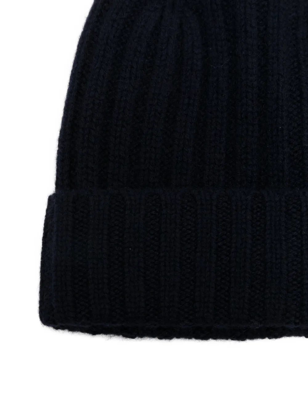 Beyou Ribbed-knit Cashmere Beanie In Black