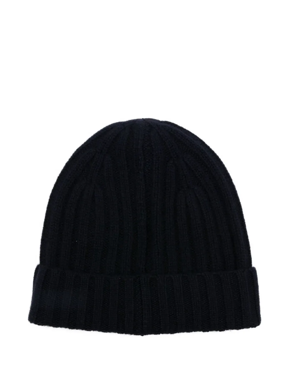 BeYou ribbed-knit cashmere beanie - Blauw