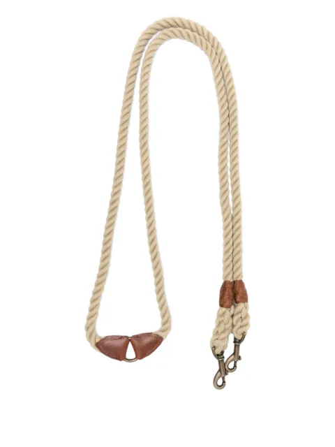 POLDO DOG COUTURE Bonfire rope leather dog leash