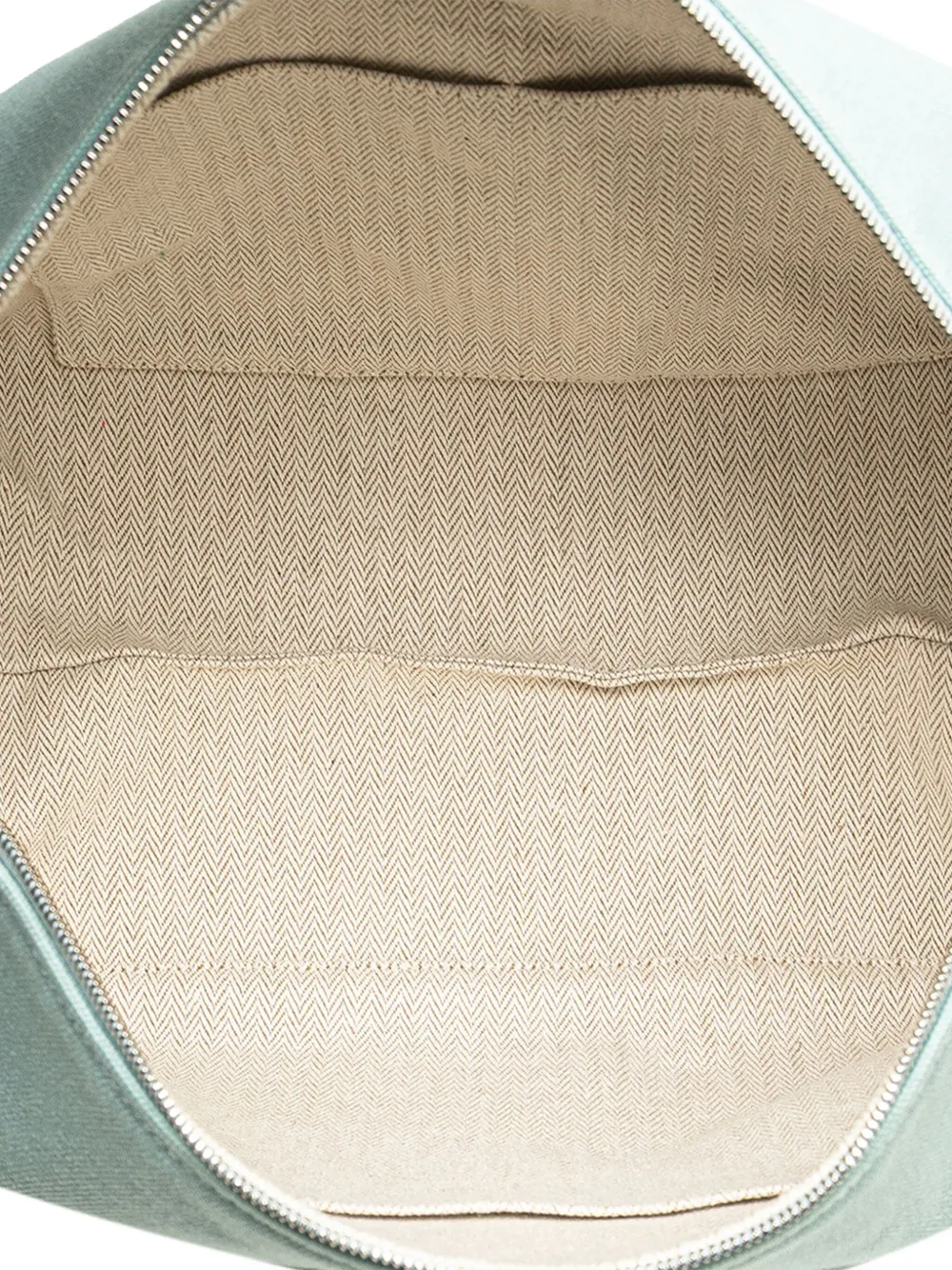 Pre-owned Hermes 2020-2025 Large Canvas Bride A Brac Vanity Bag In Blue