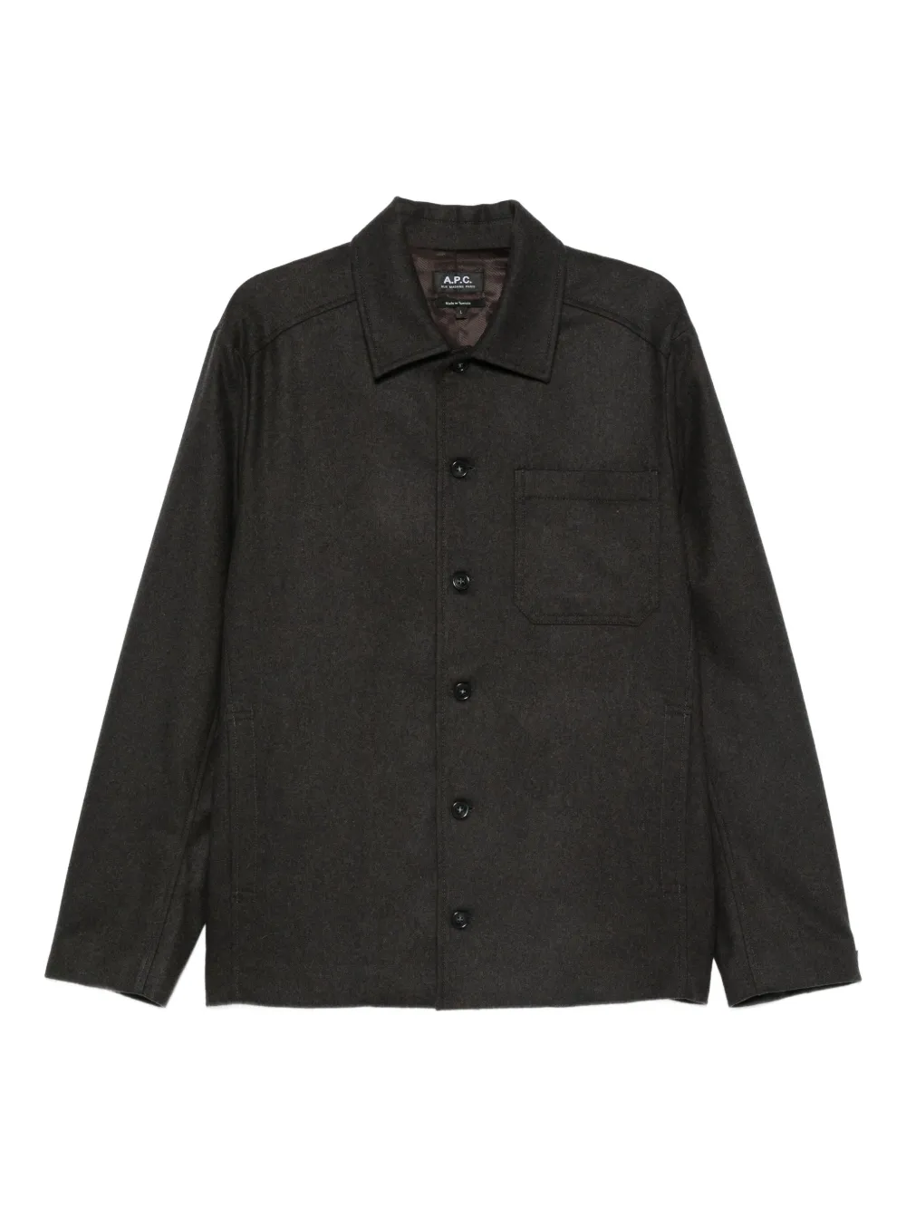 A.P.C. long sleeve shirt | Brown | Image 1