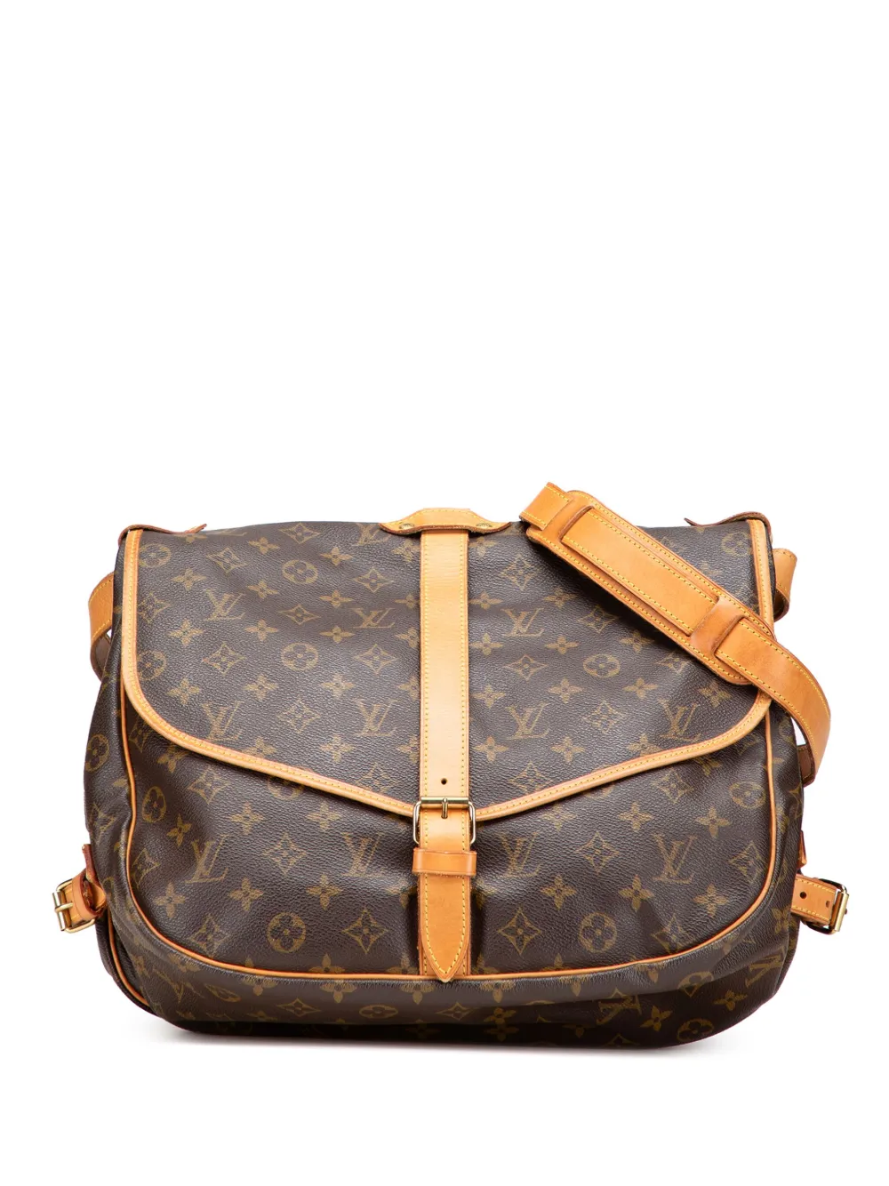Louis Vuitton Pre-Owned 1999 Monogram Saumur 35 crossbody bag - ブラウン Louis Vuitton Pre-Owned 1999 Monogram Saumur 35 crossbody bag - ブラウン