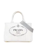 Prada Pre-Owned 2010-2025 Small Denim Canapa Logo satchel - Grey