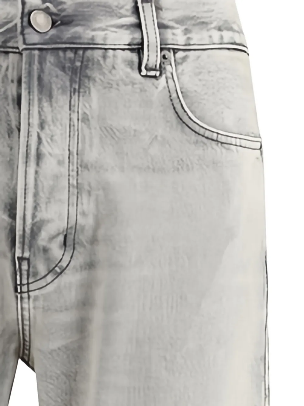 Haikure Acid-wash Jeans In Gray