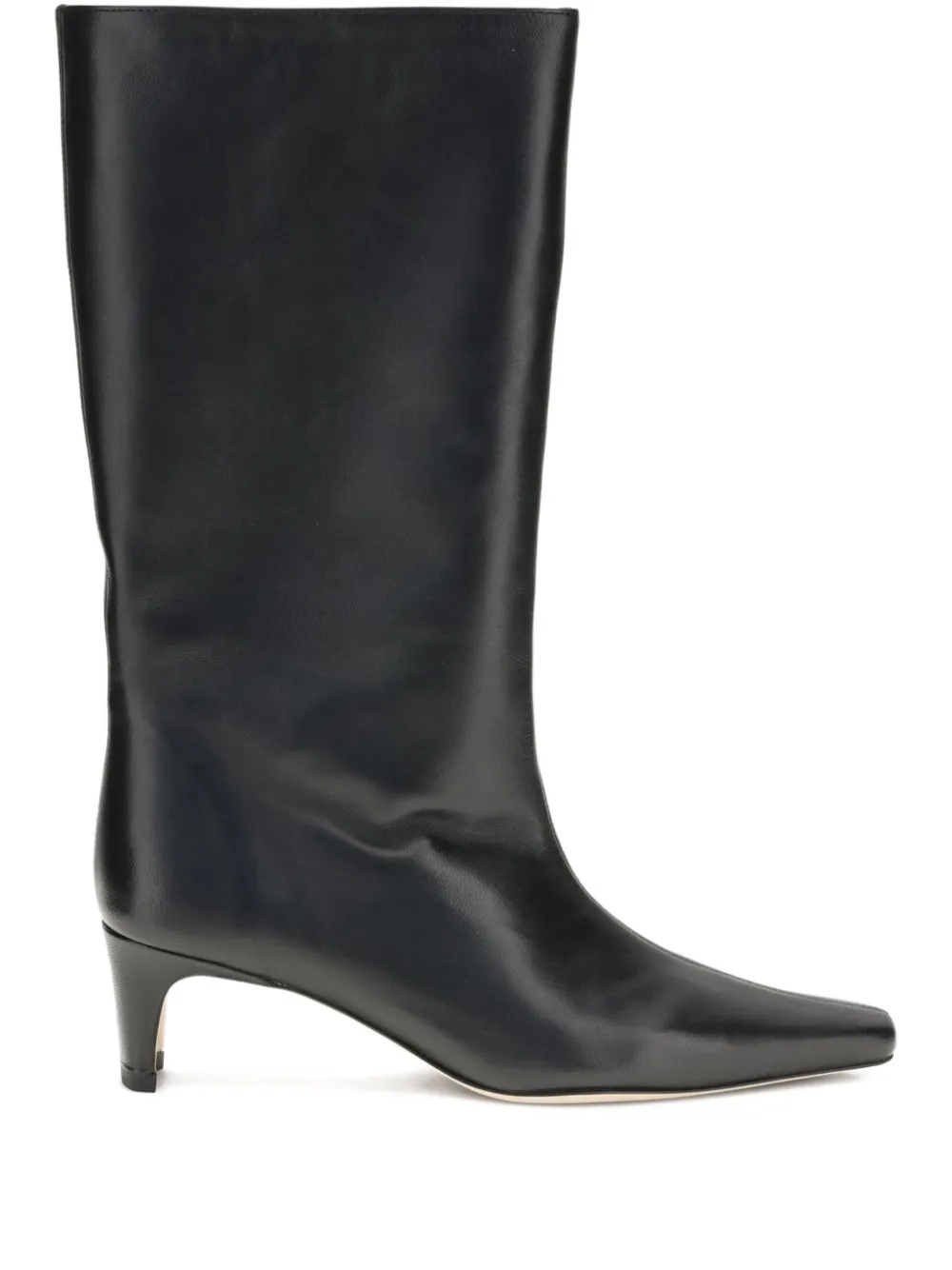 STAUD 55mm mid-calf length leather boots Black