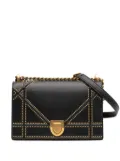 Christian Dior Pre-Owned 2018 Medium Studded Lambskin Diorama Flap crossbody bag - Black