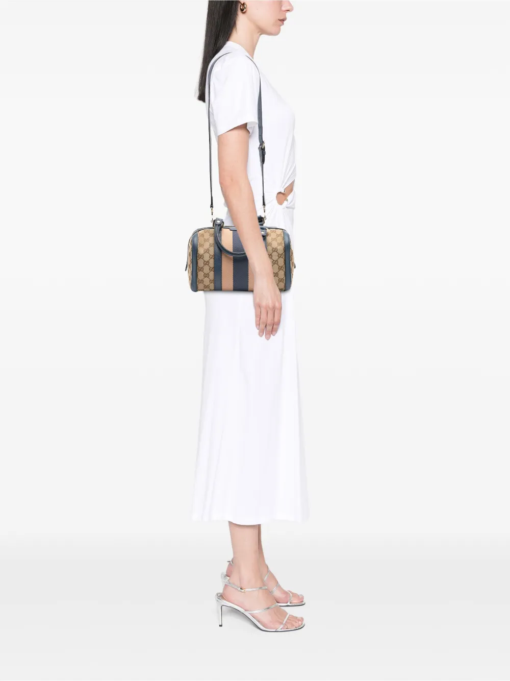 Gucci Pre-Owned 2016-2025 Small GG Canvas Web Joy Boston Bag satchel | Pre-Owned | Image 2