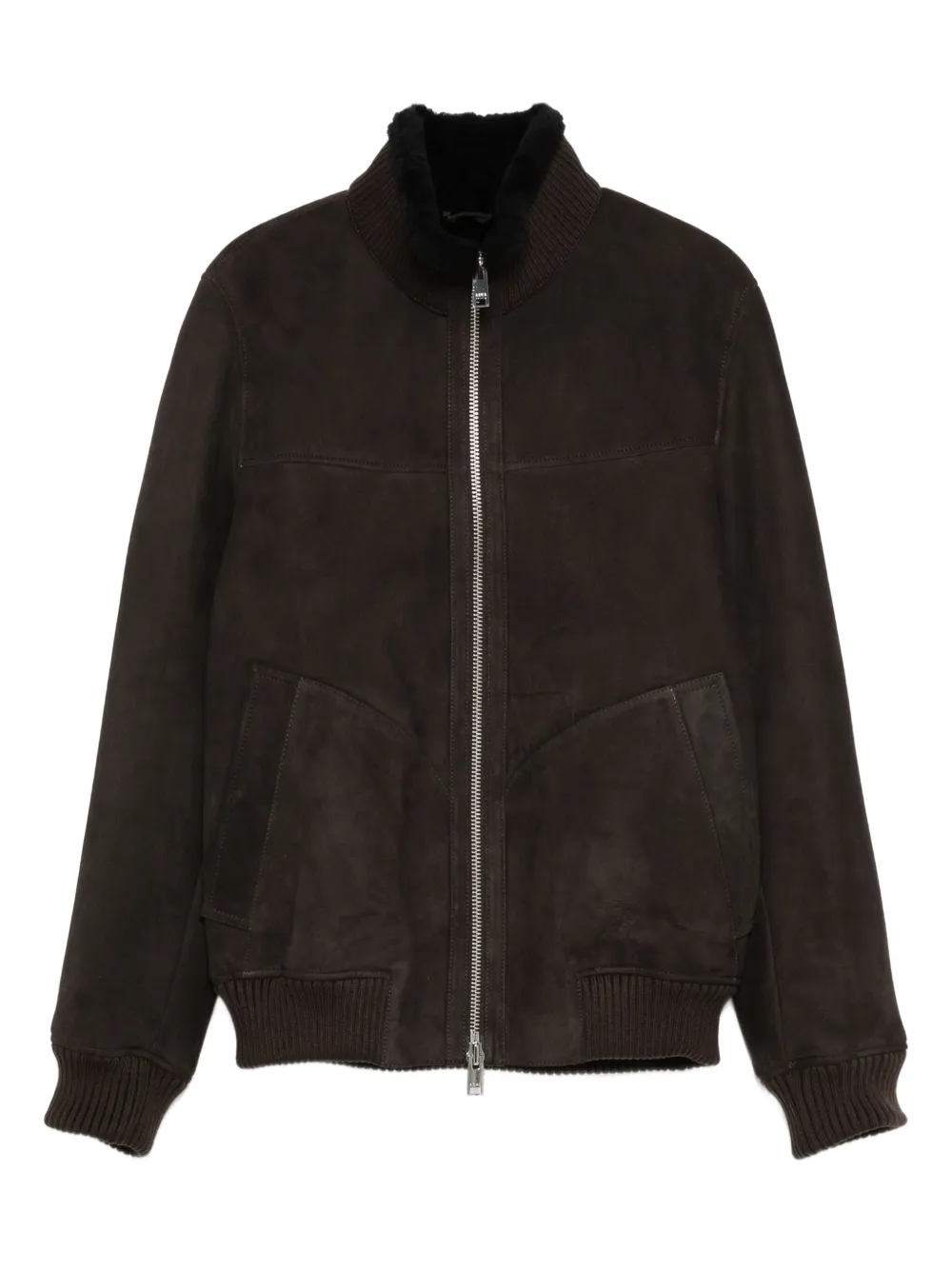 Arma suede bomber jacket | Brown | Image 1