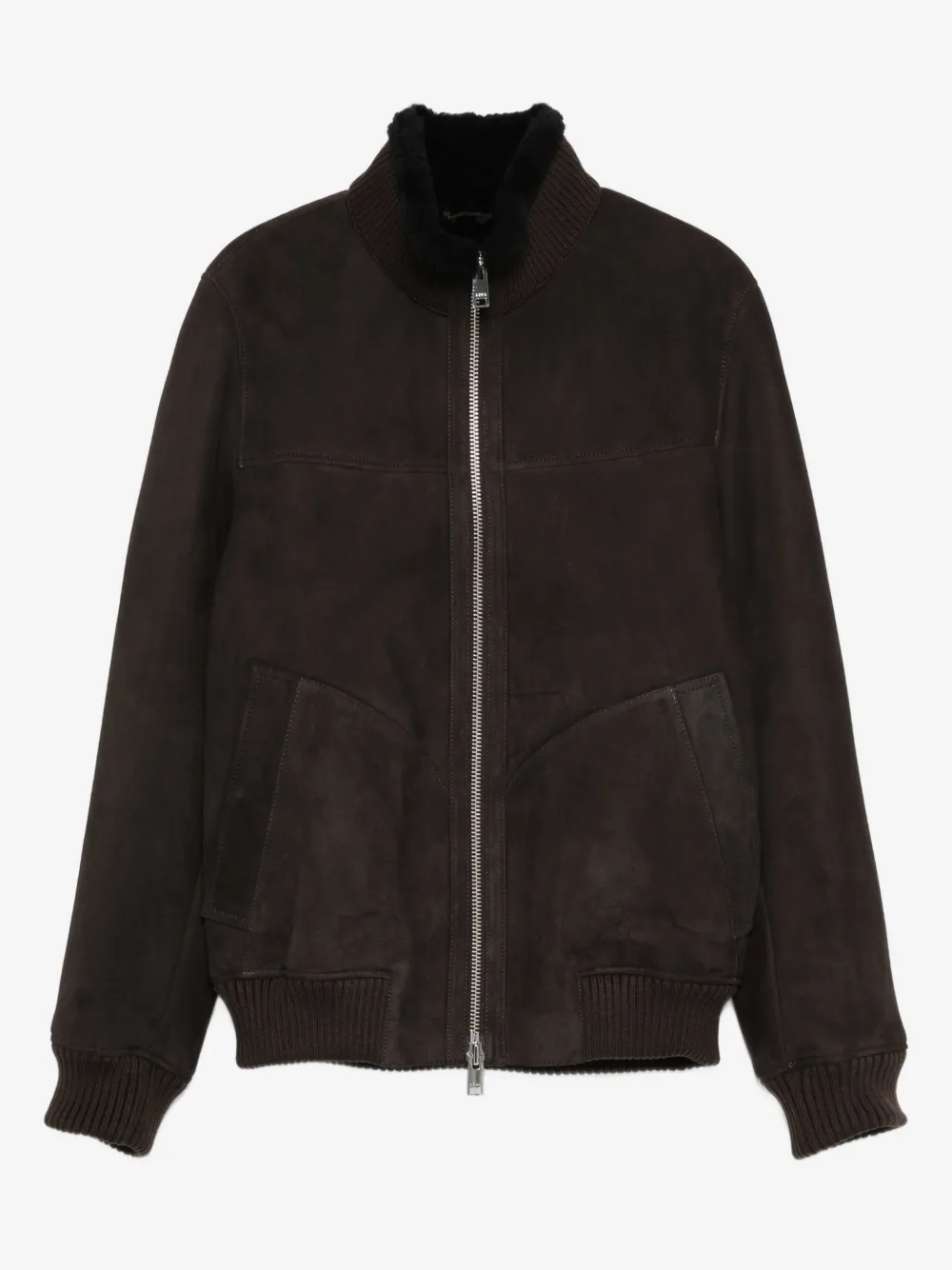 Arma suede bomber jacket | Brown | Image 1