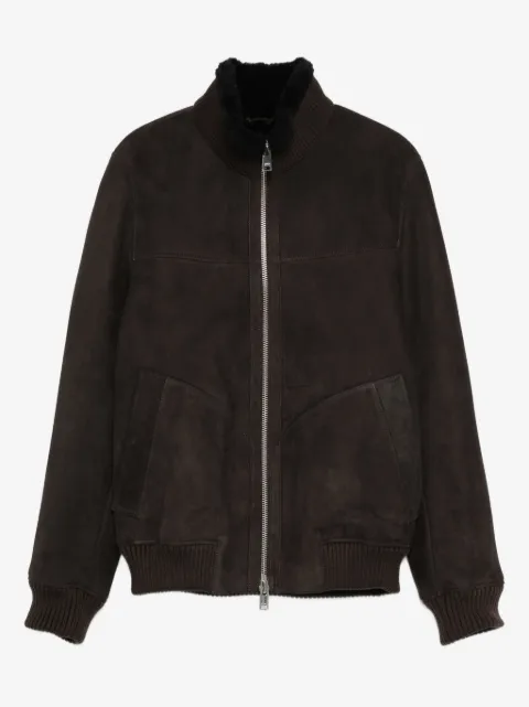 Arma suede bomber jacket