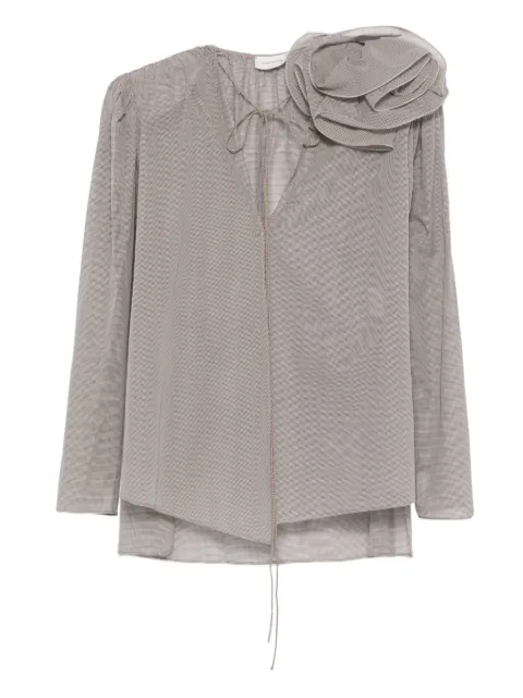 Magda Butrym rose-embellishment blouse