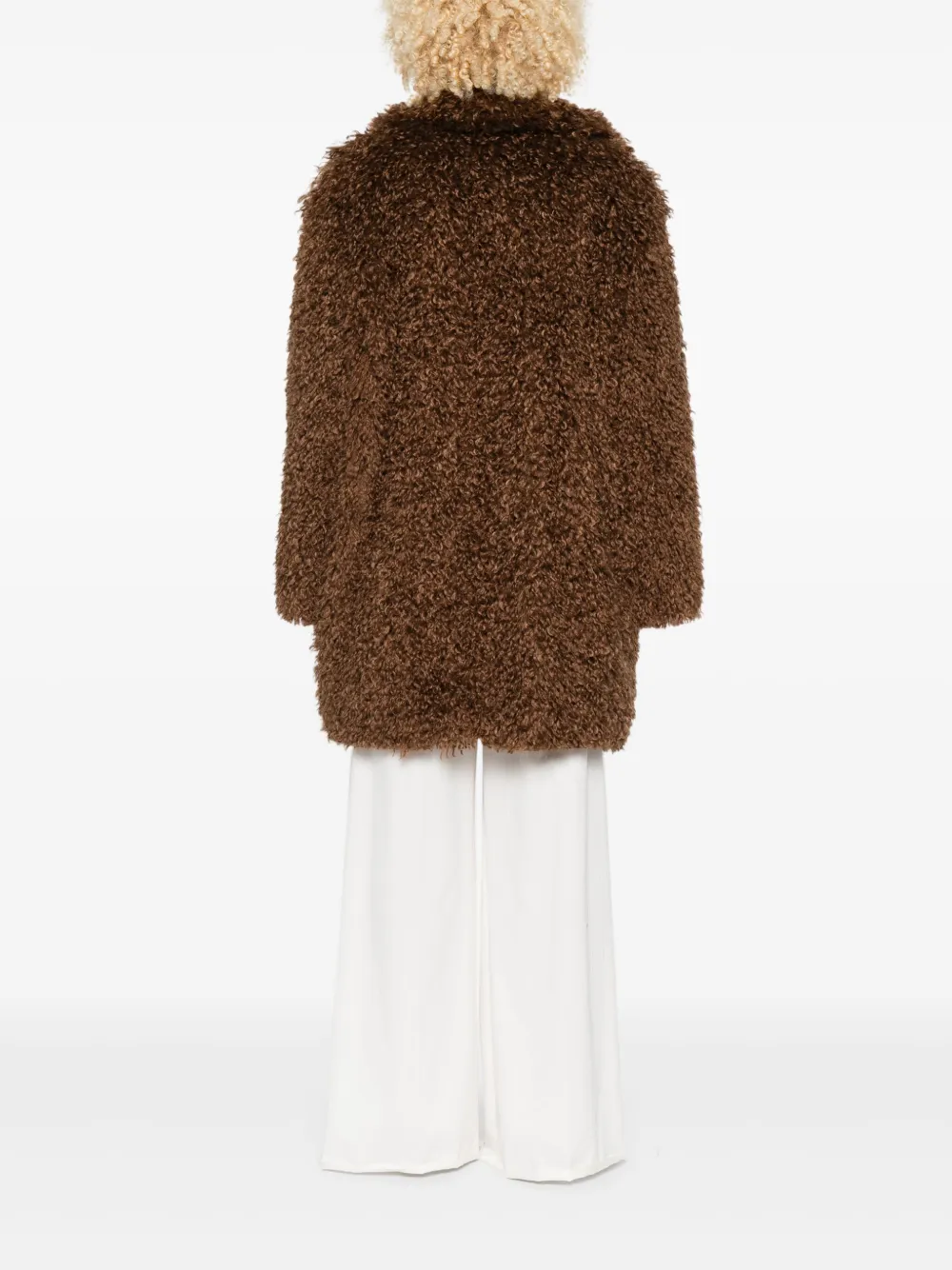 Tagliatore Mantel Mit Teddy-struktur In Brown