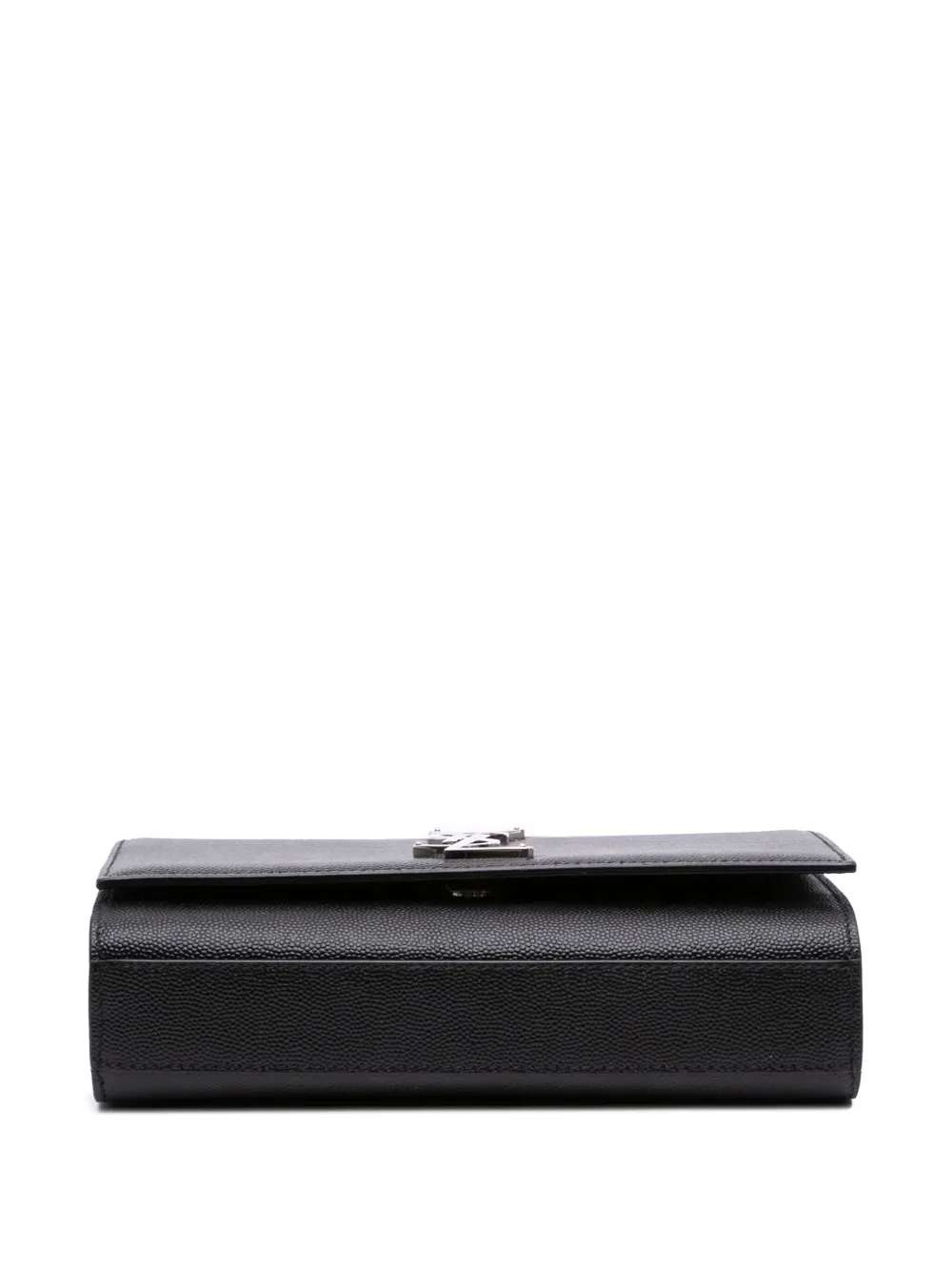 Pre-owned Saint Laurent 2021 Small Grain De Poudre Kate Crossbody Bag In Black