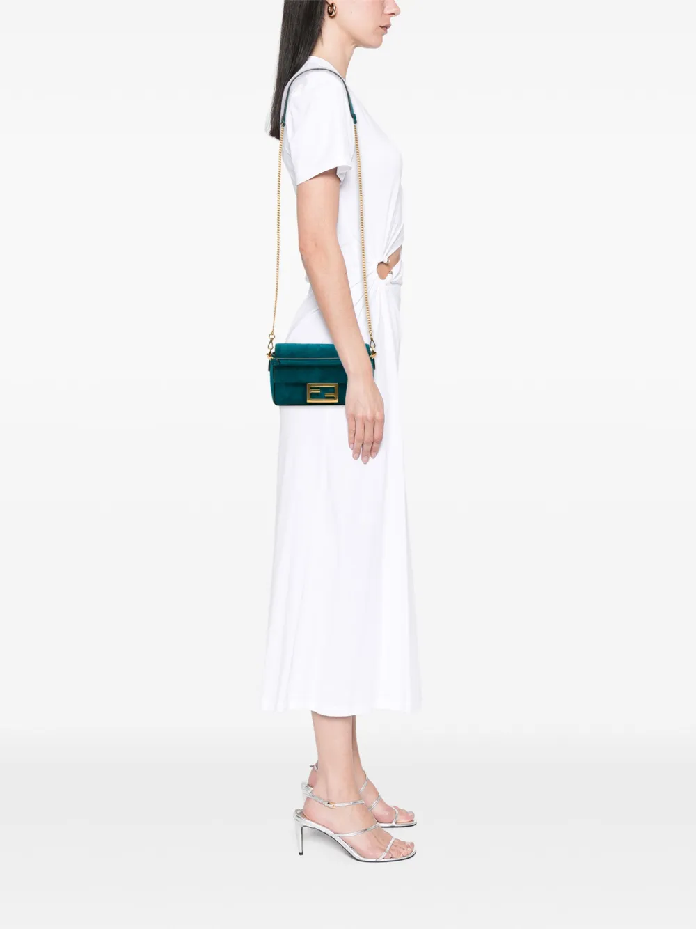 Fendi Pre-Owned 2010-2025 Mini Suede Baguette satchel | Pre-Owned | Image 2