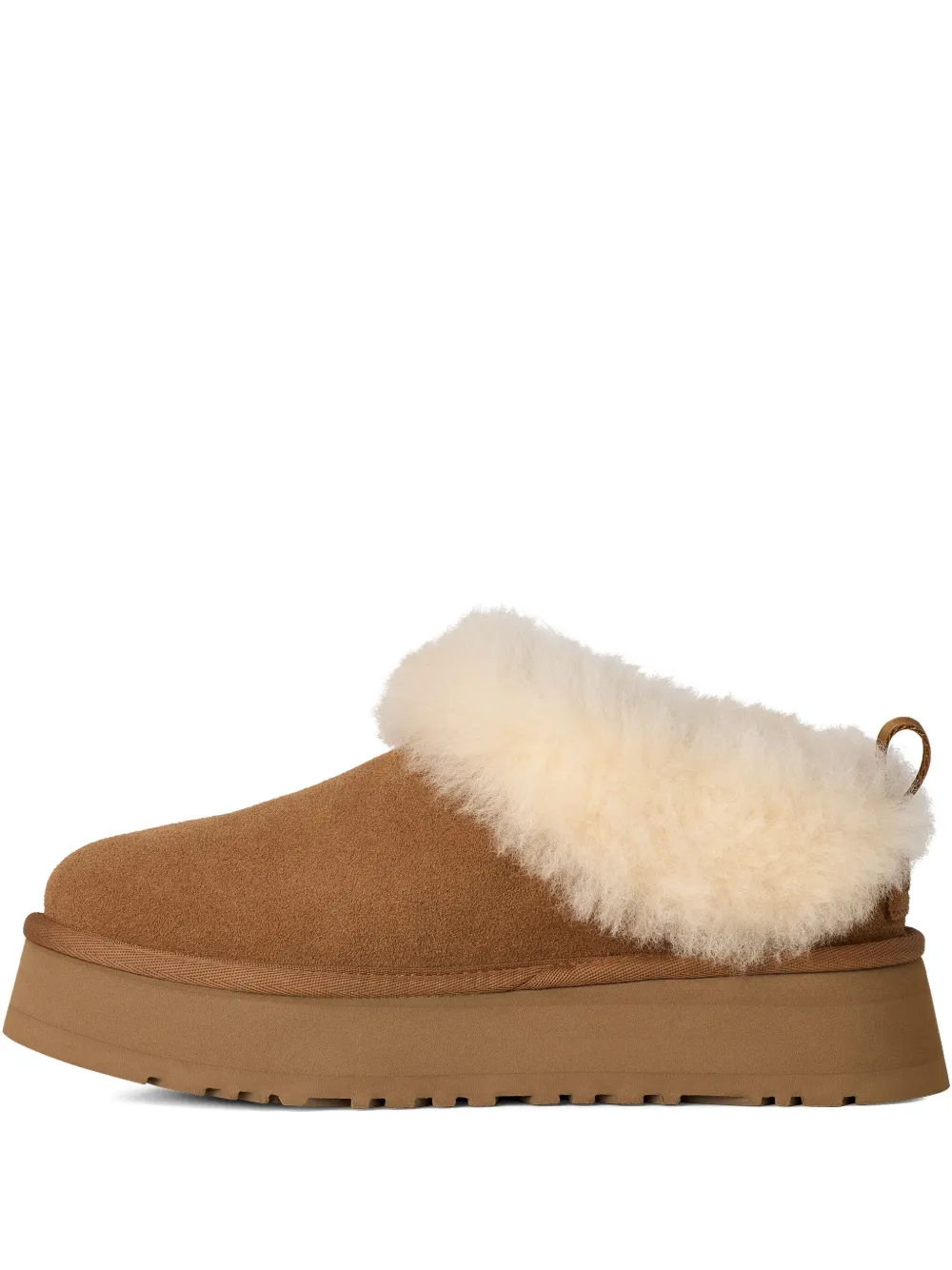 UGG platform suede flat mules Brown