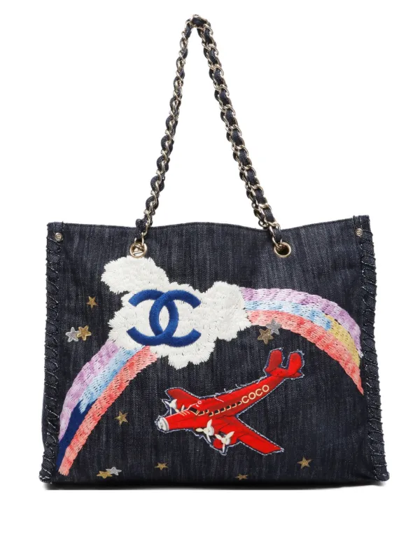 Chanel Pre-owned 2005-2006 2.55 Reissue Limited Editon Tote Bag in Blue
