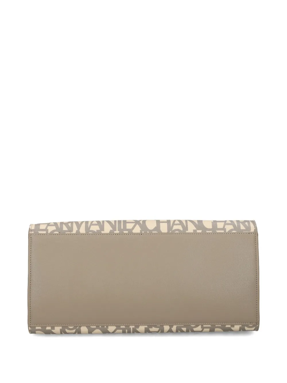 Armani Exchange Shopper met logoplakkaat en gesp Bruin