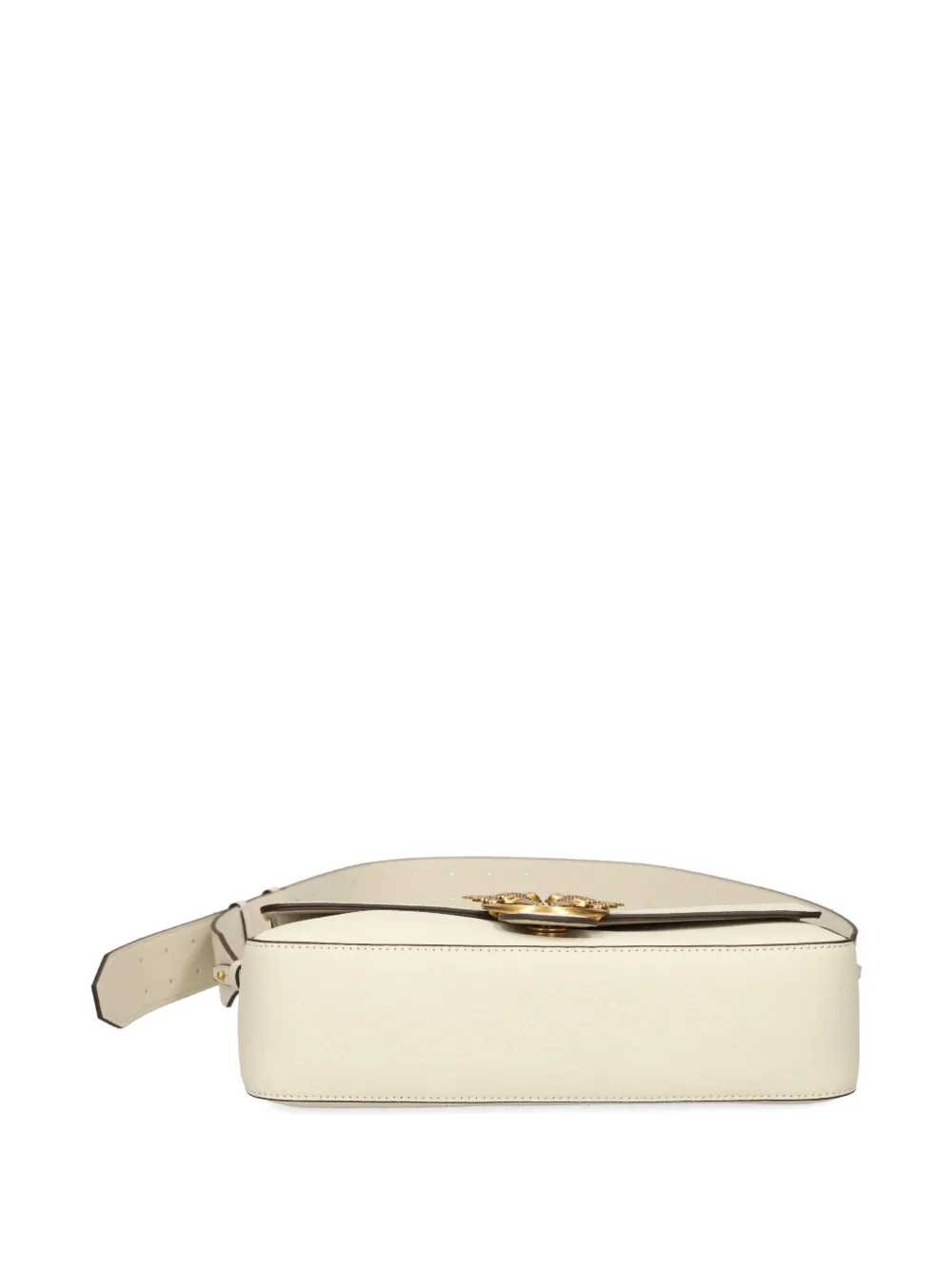 PINKO Love leren schoudertas met studs Beige