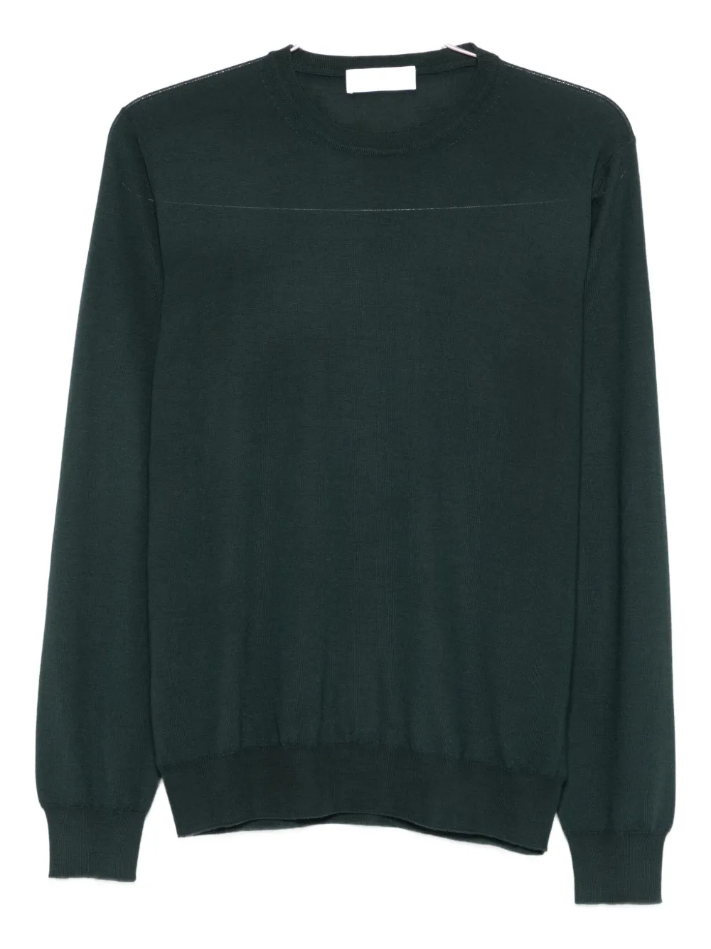 Mauro Ottaviani Crew-neck Long-sleeved Sweater In Green