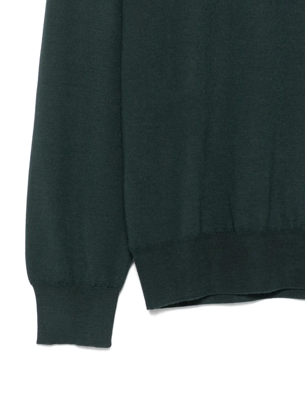Mauro Ottaviani Crew-neck Long-sleeved Sweater In Green