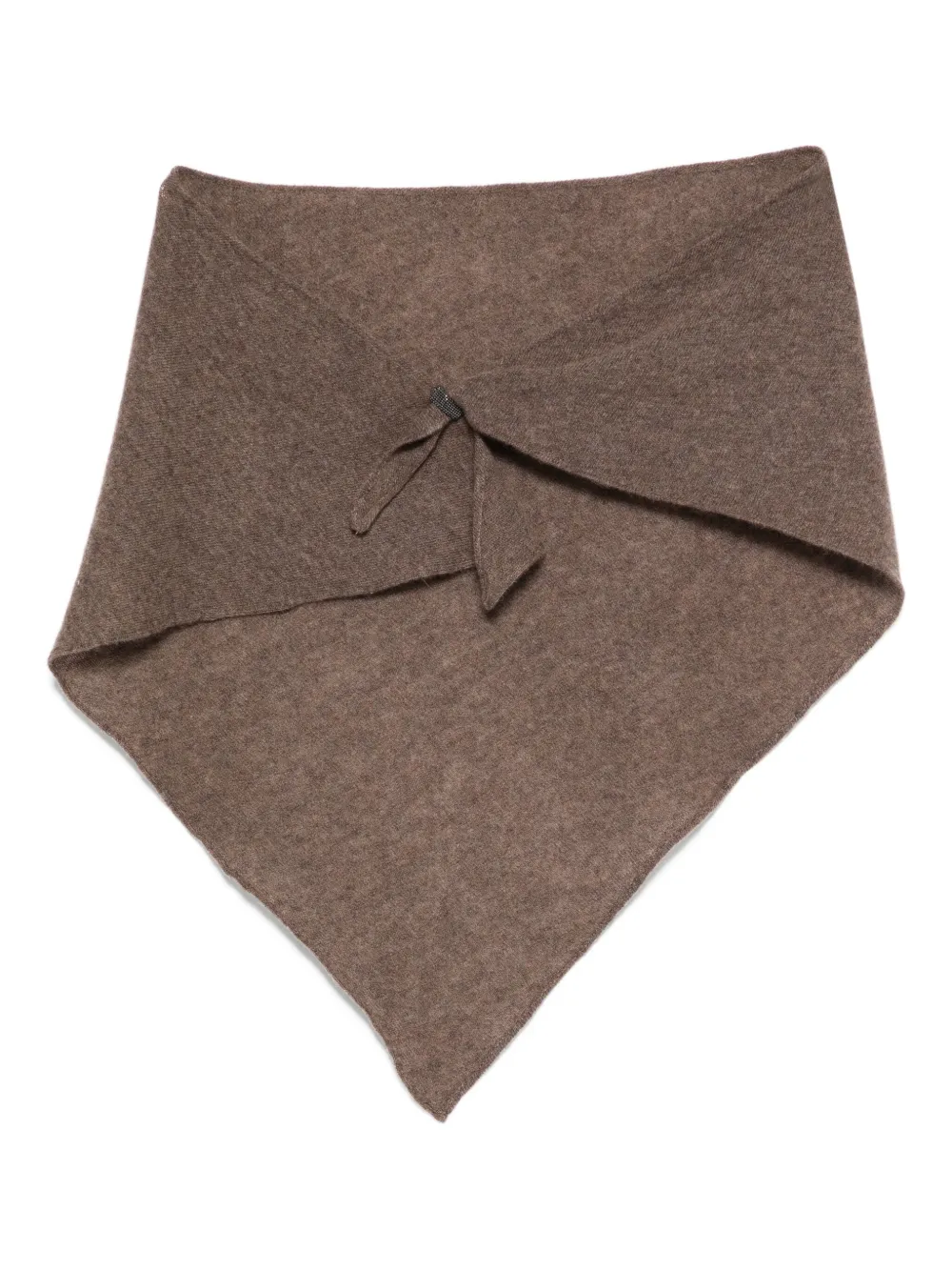 Brunello Cucinelli cashmere molini scarf | Brown | Image 1