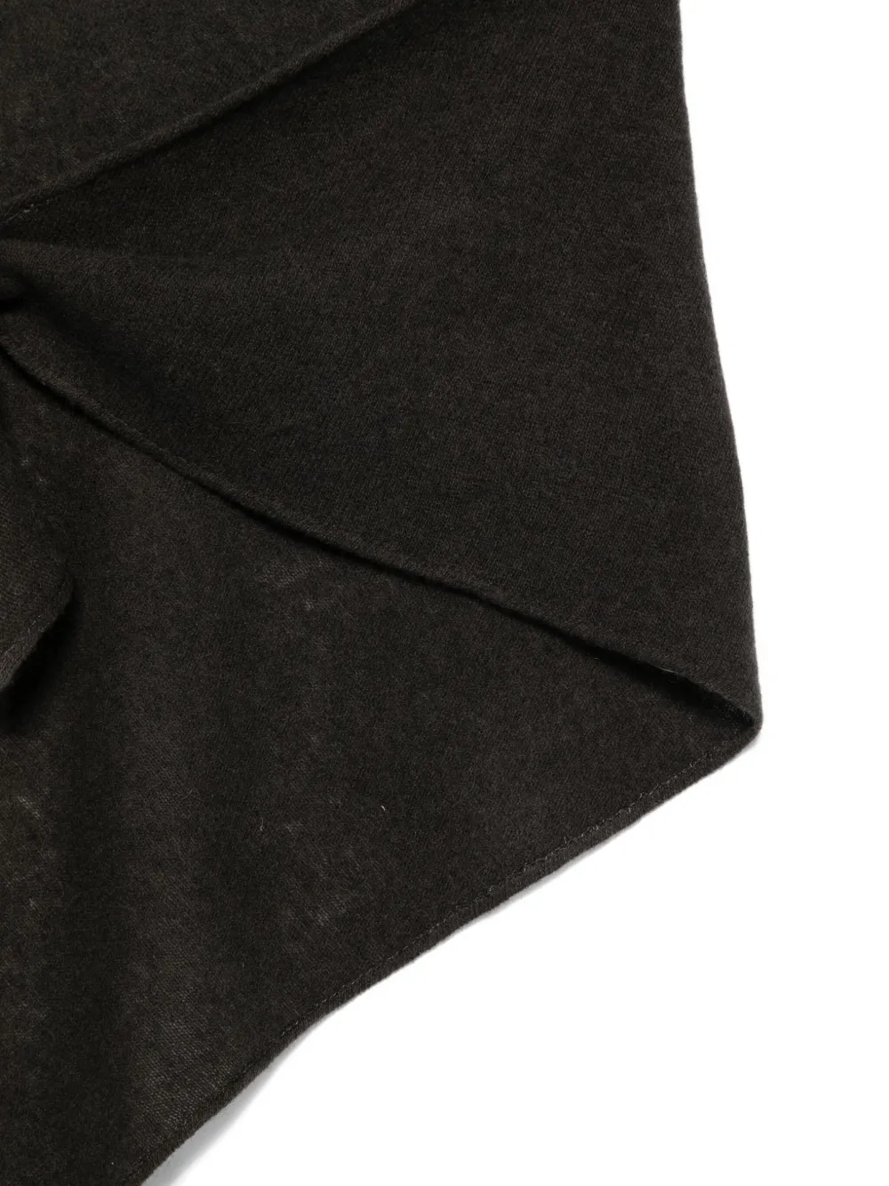 Brunello Cucinelli Crystal-embellished Triangle Scarf In Brown
