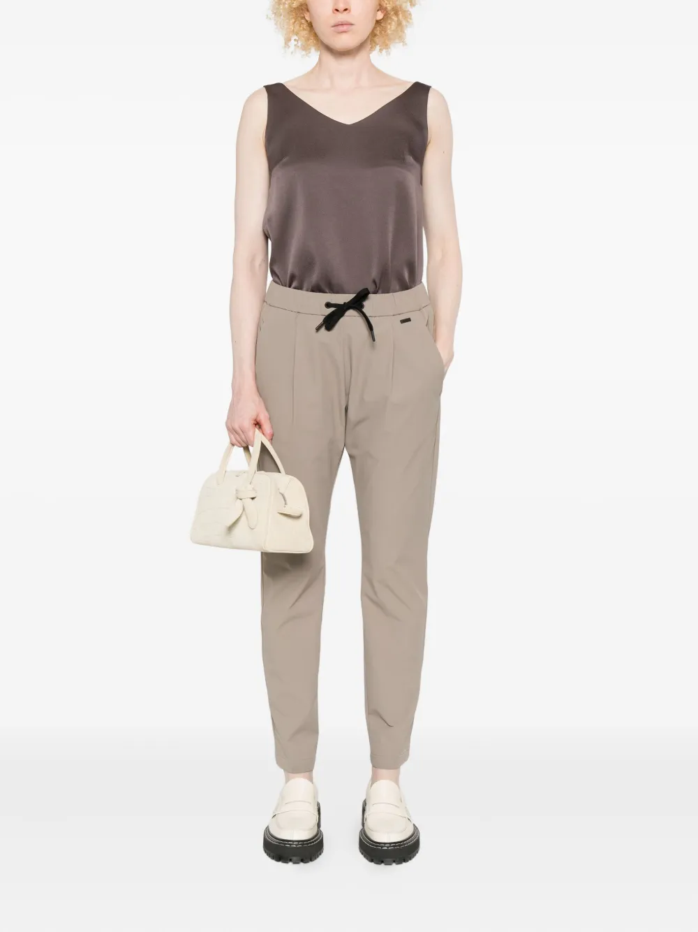 Herno V-neck silk top | Vests & Tank Tops | Image 2