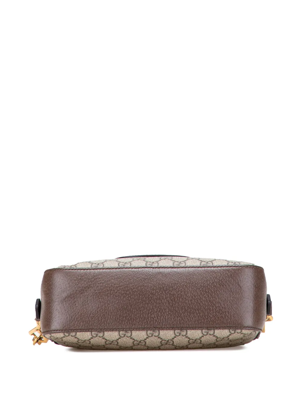 Pre-owned Gucci 2016-2025 Gg Supreme Web Neo Vintage Crossbody Bag In Brown