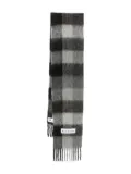 Acne Studios checked scarf - Grey
