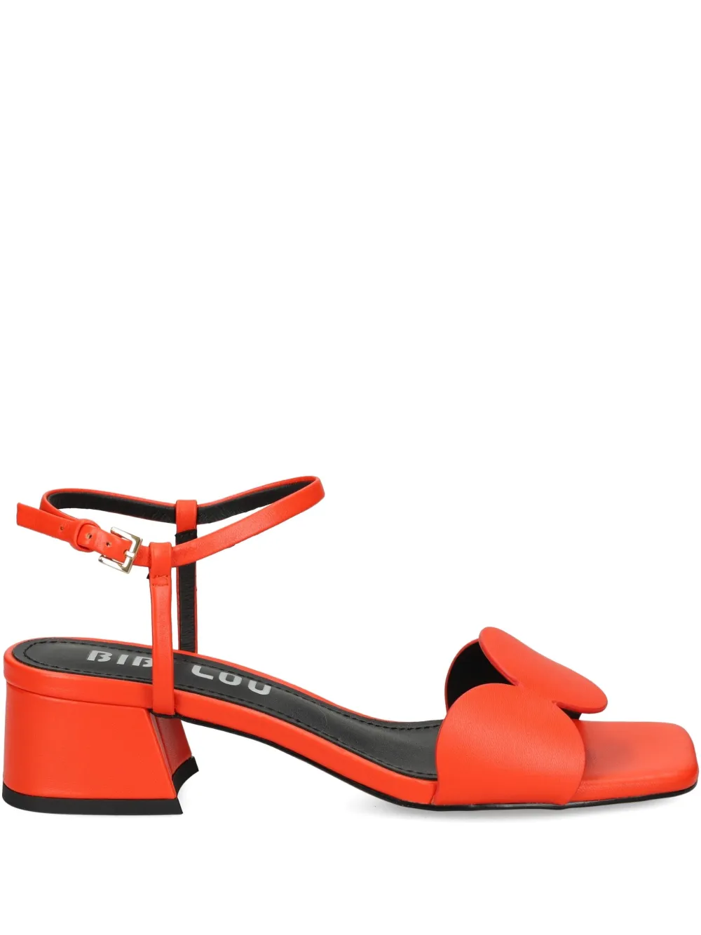 Bibi Lou block-heel round-embellishments heeled sandals Red
