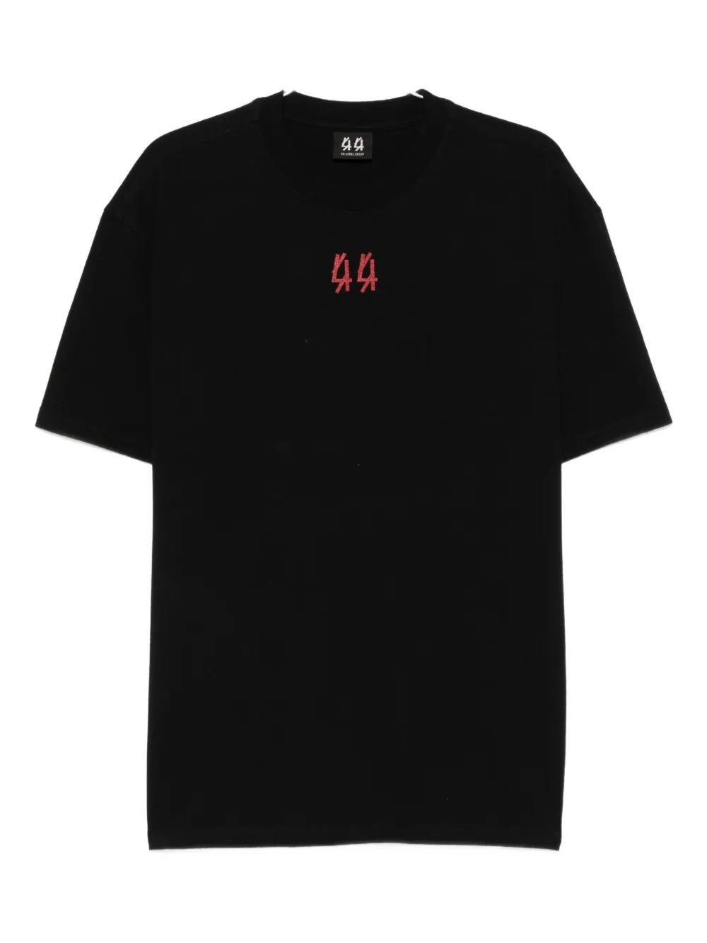 44 LABEL GROUP logo-print crew-neck T-shirt Zwart