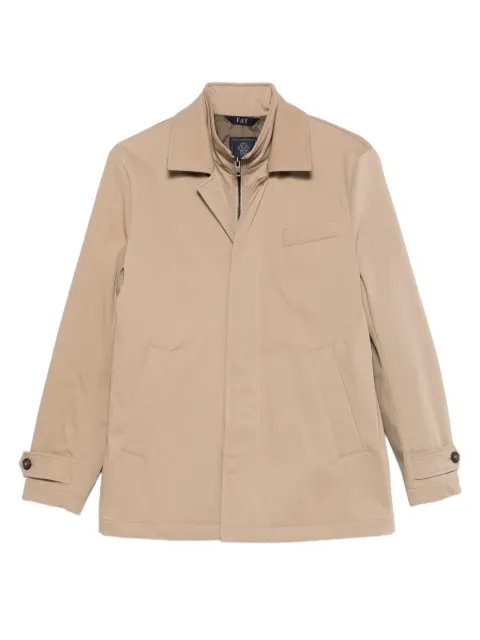Fay double-layer welt-pocket jacket