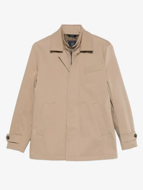 Fay double-layer welt-pocket jacket