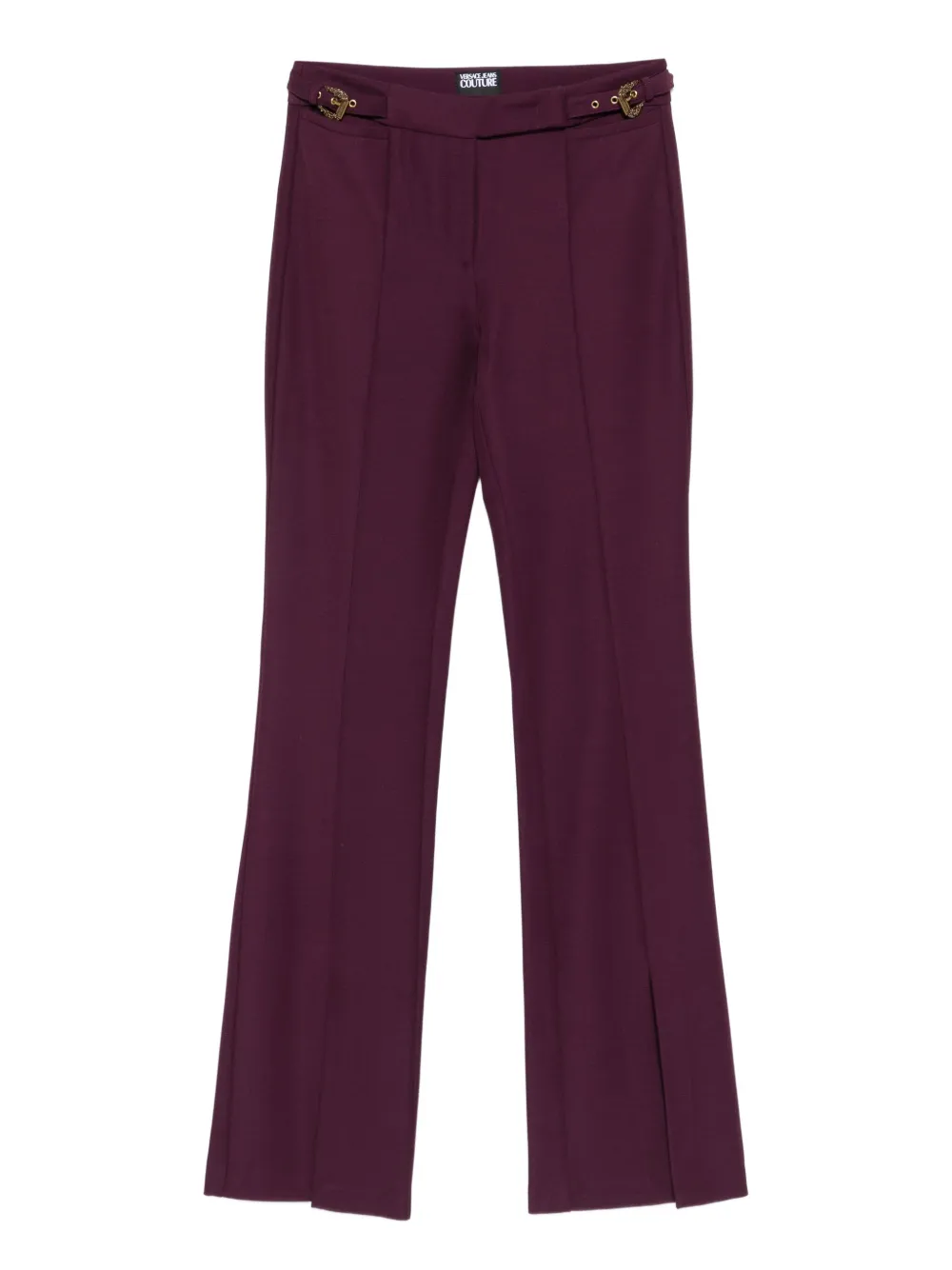 Versace Jeans Couture split-hem trousers | Red | Image 1