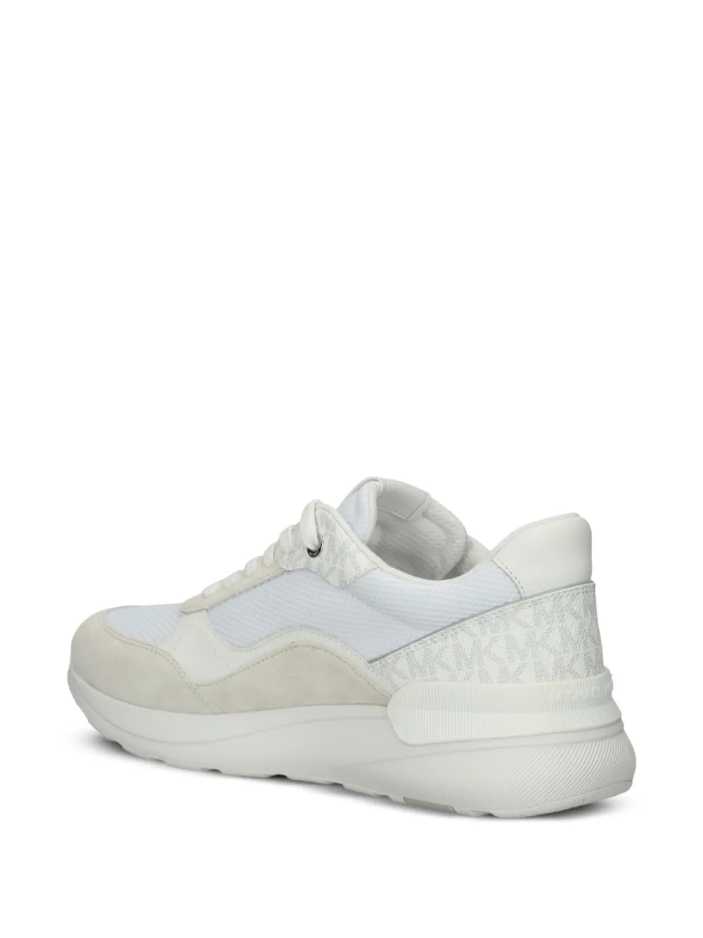 Michael Kors logo-pattern mesh sneakers Neutrals