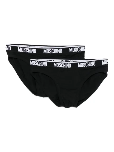 Moschino logo-band briefs pack (pack of two)