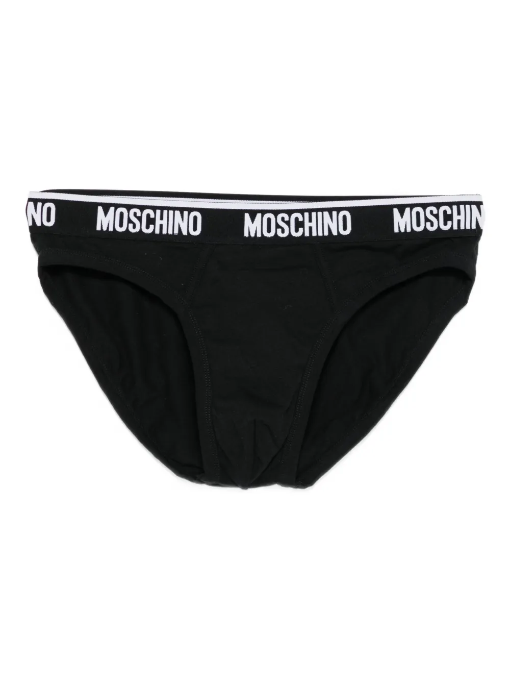 Moschino logo-band briefs pack (pack of two) Zwart