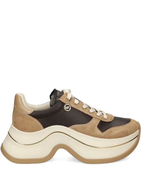 Michael Michael Kors leather suede platform sneakers