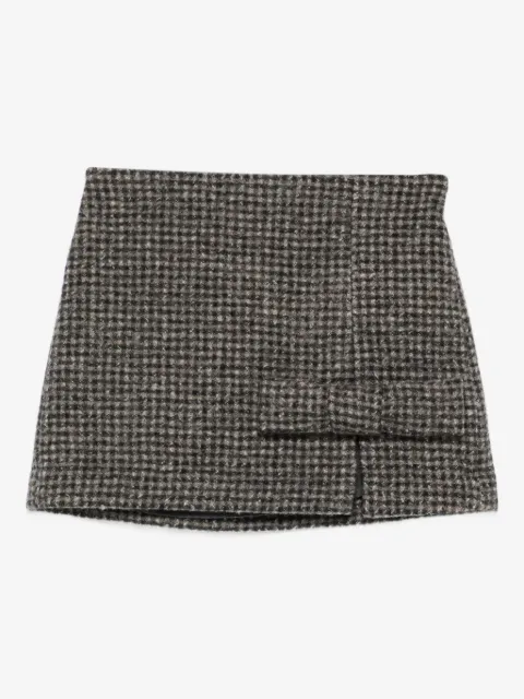 Douuod Kids falda corta con motivo pied de poule
