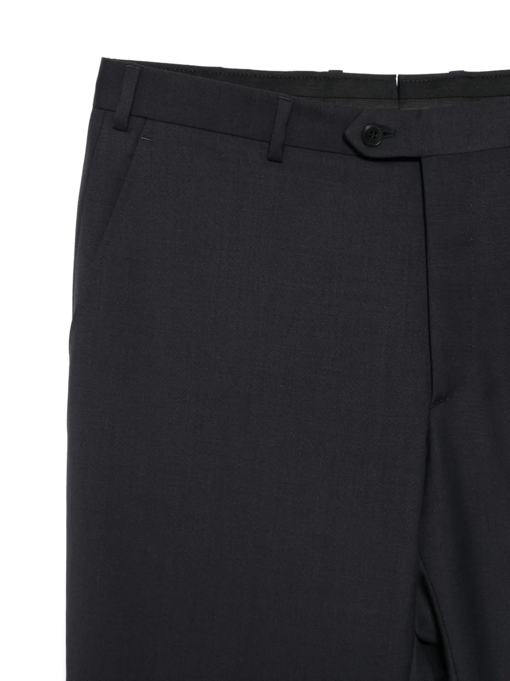 Brioni Button-fastening Cuffed Trousers In Black