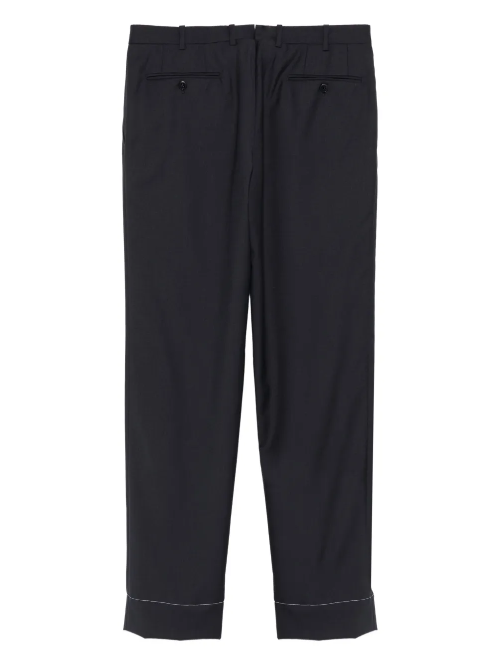 Brioni button-fastening cuffed trousers - Blauw