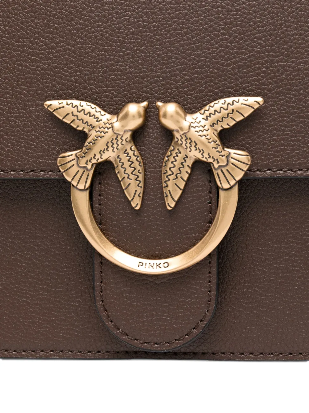 PINKO Love Birds shopper Bruin