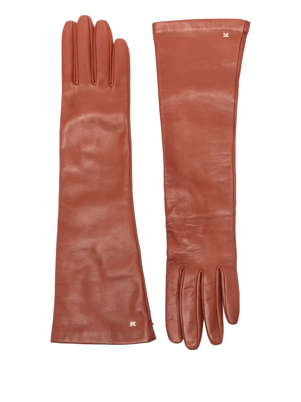 Max Mara lambskin gloves | Brown | Image 1