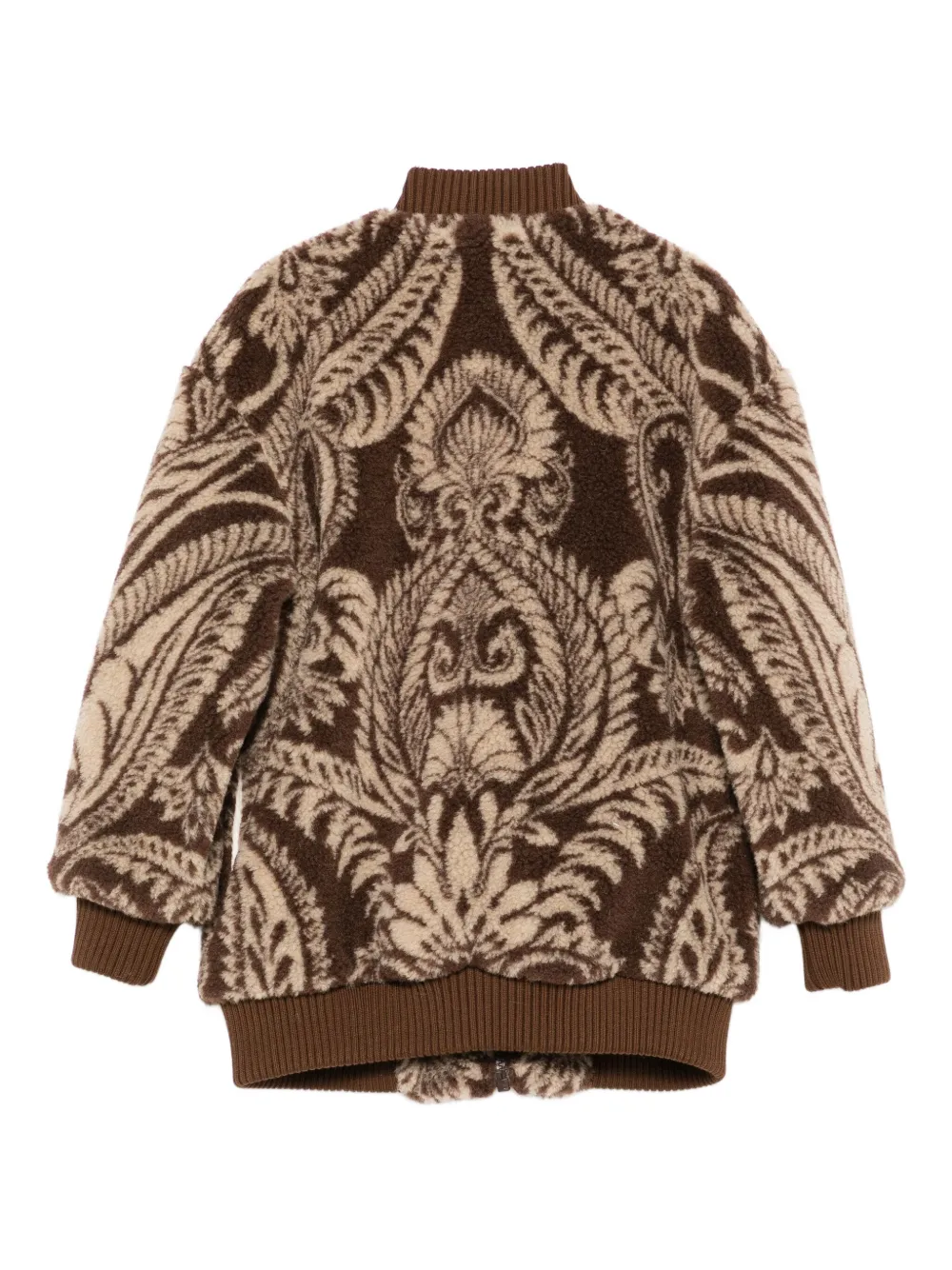 ETRO KIDS Bomberjack met paisley-print Bruin