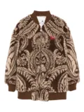 ETRO KIDS paisley-pattern bomber jacket - Brown