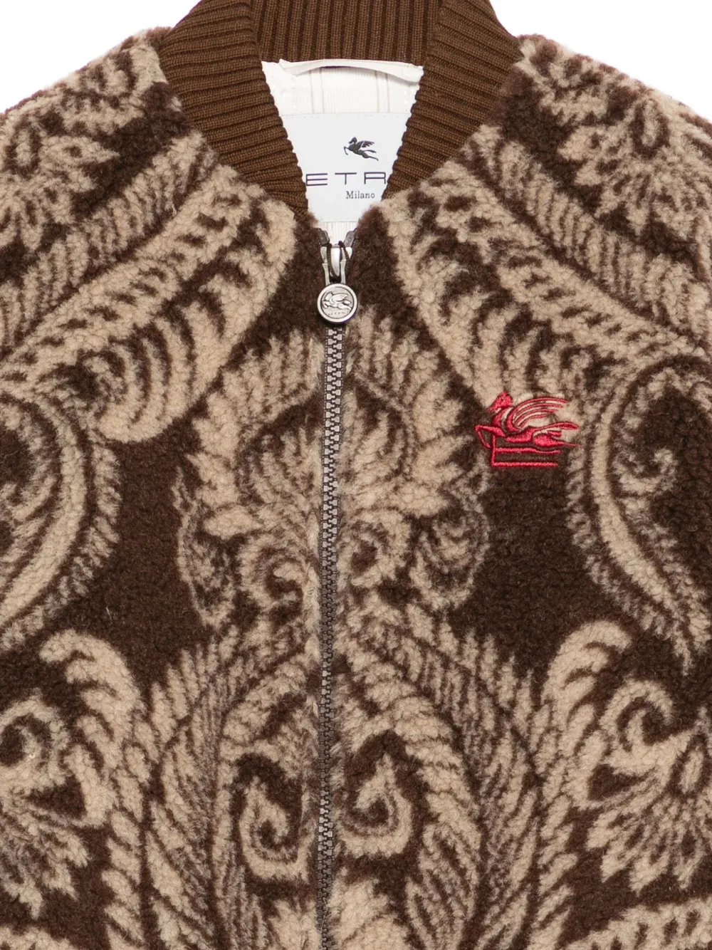  Etro Kids Paisley-pattern Bomber Jacket - Brown 