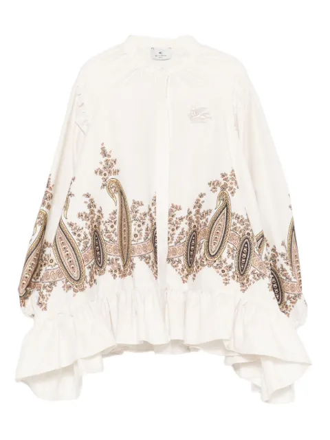 ETRO KIDS paisley-print ruffled top