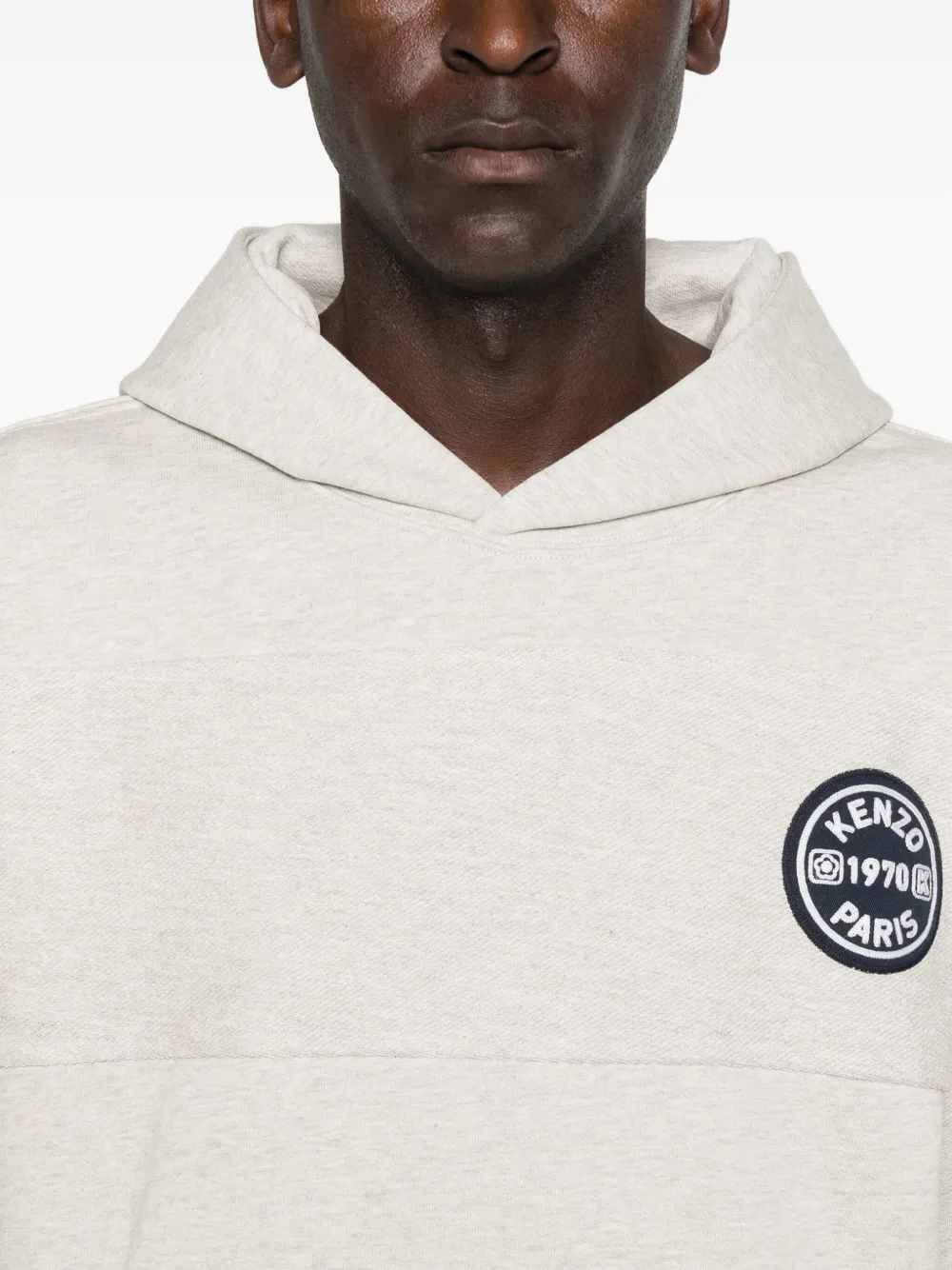 Kenzo Hoodie met logopatch Grijs