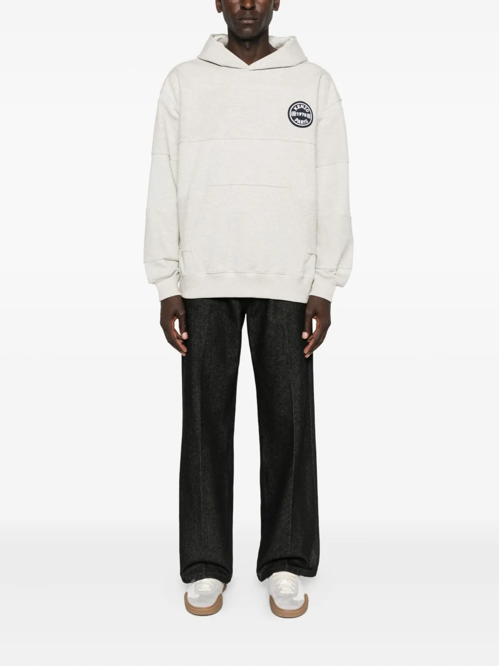 Kenzo logo-patch long-sleeve hoodie | Hoodies | Image 2
